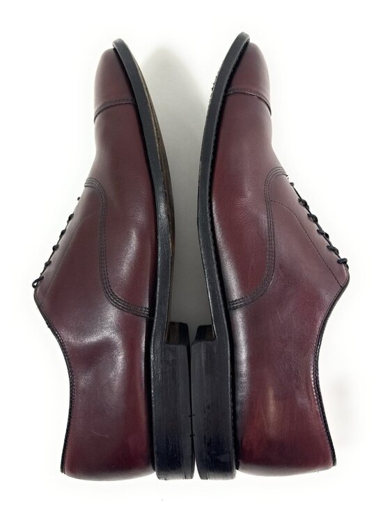 Allen Edmonds Park Avenue Cap Toe Oxford Size 12 C Burgundy Leather Dress Shoe main image 6